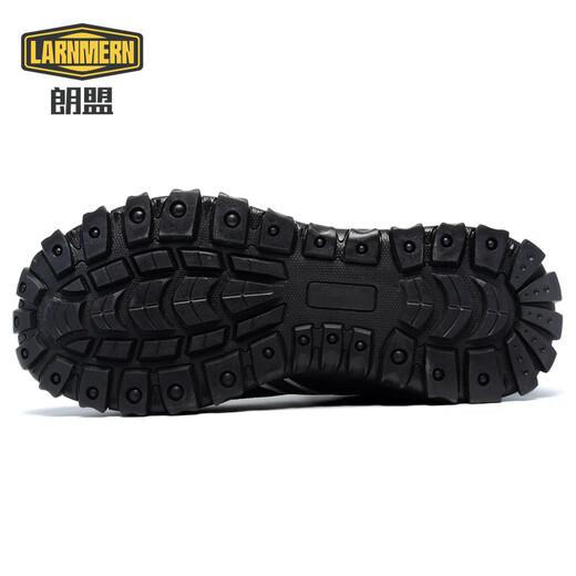 Langmeng Labour Protection Shoes Herren atmungsaktive Modekögelsicherheitsschuhe Anti-Schlupf-Arbeitsschuhe Anti-Smashing und Anti-Brain-resistenter Baustellen Schuhe Schwarz Mesh 42