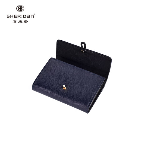 Sheridan Sheraton Kartenbeutel, modische Top-Layer-Kowide, lange Multi-Karten-Gutschein-Brieftasche, große Kapazitätsmodik-Clip-Kartenabdeckung, Blau