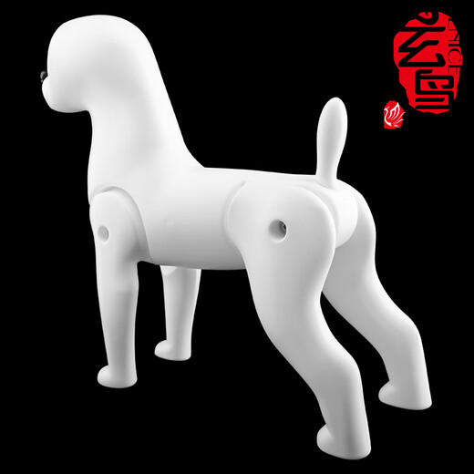 Black Bird Pet Professional Beauty Simulation Fake Hair Model Teddy Ram VIP Head Model Fake Dog Model Skeleton Practice Special Teddy Head Fake Hair (model not included)