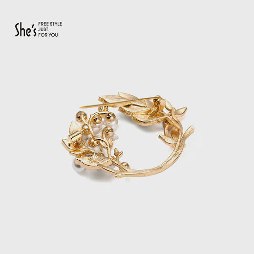 She s contrasting color dripping oil gardenia high-end women's brooch light luxury brooch brooch birthday gift for girlfriend