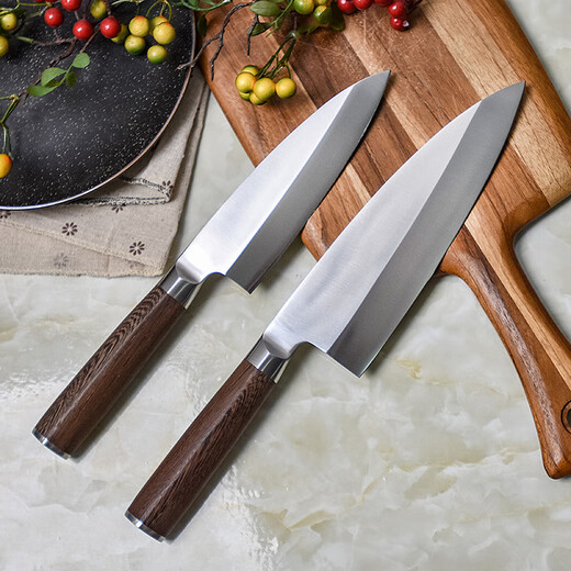 Dragón y tigre espada espada Cabezal de pescado Cocina cuchillo de sushi cuchillo japonés salmón pescado pescado hueso de pescado sashimi cuchillo mk-684 asa de ala de pollo 160 cuchilla