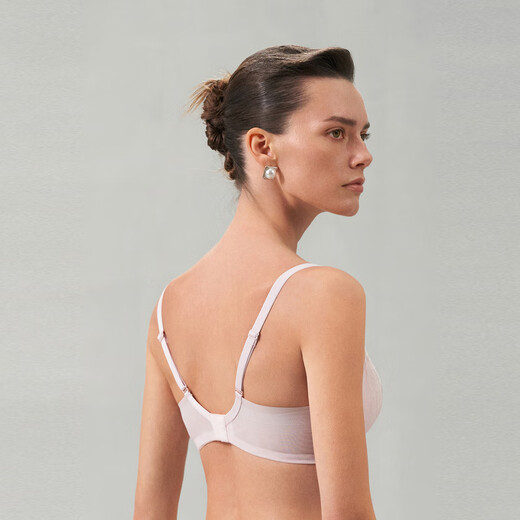 Admiration Underwear Bra Women's Spring and Summer New Perfume Lily 3/4 Water Bag Mold Cup Bra Thickened AM149281 Peony Powder 3PD 70A