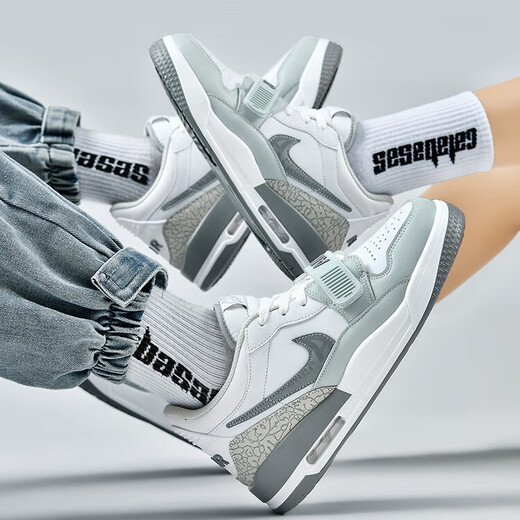AJ312 Site Web officiel Dragon Year Limited Limited authentine authentine bas Chaussures pour hommes et femmes Chaussures pratiques de basket-ball pratiques pour les étudiants AJ312 White [Envoyer une boîte à trois pièces] 42 (260mm) (260 mm)