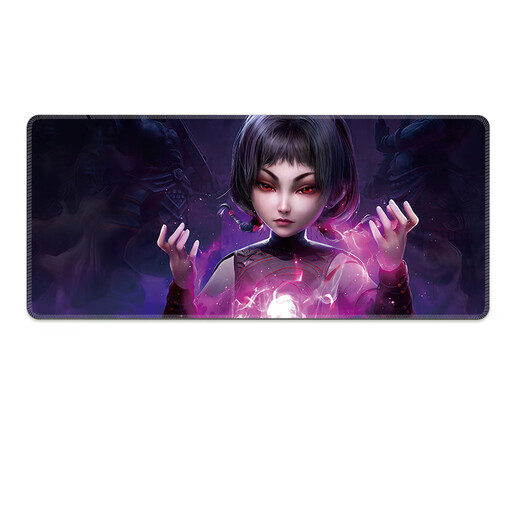 Malen die Welt der schlechten Menschen Maus-Pad großer Anime Peripheral Schlafsaal Desktop Weichkissen Tastatur Verriegelungskante verdickte vier Leiche Vorfahren, die sich versammelt [BB-694] 800x300 mm 5 mm