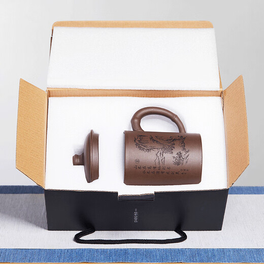 Zun Hu Yixing Zisha Cup Tea Cup Tea Set Large Covered Cup Office Water Cup Original Mineral Purple Mud Mountain Covered Cup Mid-Autumn Festival