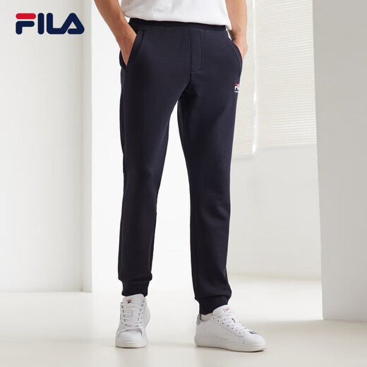 FILA men's knitted sports pants 23 autumn and winter closed sports pants trendy simple men's sweatpants official flagship Legend Blue-NV M 170_80A_