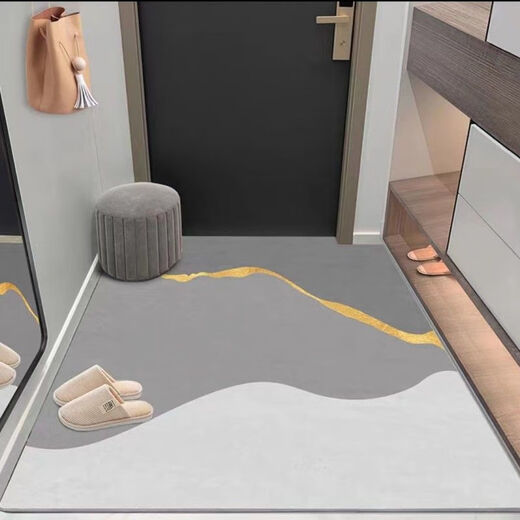 Shansui entrance hall vertical version modern entrance carpet door mat door floor mat household cuttable entry floor mat carpet thickened visual aesthetic 100 160*200cm