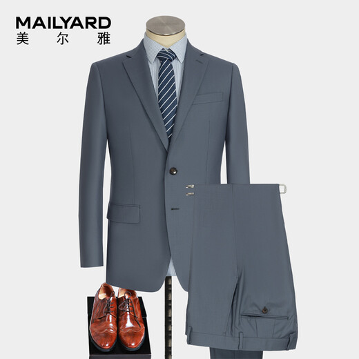 MAILYARD/Meierya suit suit wool business men's spring and autumn professional formal suit and trousers 119 gray 175C /BE6