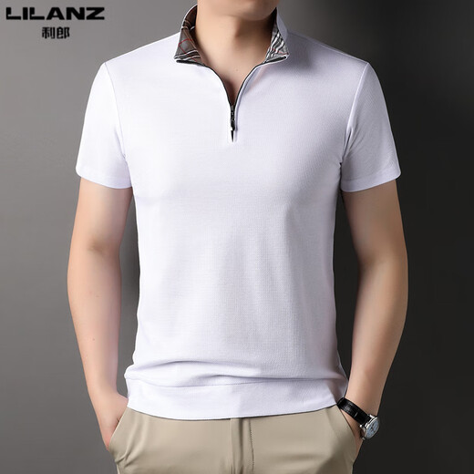 T-shirt à manches courtes à manches courtes pour hommes à manches courtes pour hommes sans fer.