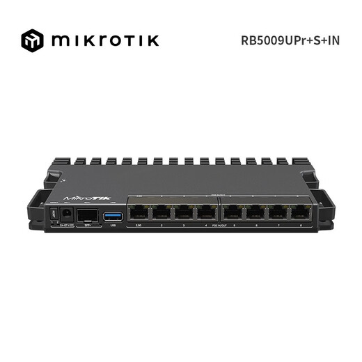 
MIKROTIKMikrotik RB5009UG+S+IN/RB5009UPr+S+IN Enterprise-grade 10 Gigabit wired router Black RB5009UPr+S+IN