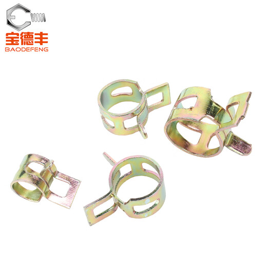
Baodefeng elastic clamp steel belt hoop spring steel clamp hand pinch hose water pipe oil pipe hose manganese steel clamp Q673 M25x12x1.2 (10 pieces)