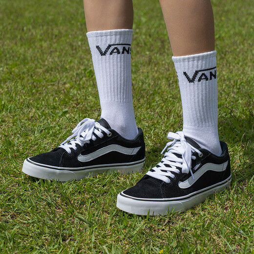 Vans offizielle Faulkner Cool Black American Classic Classic Thin Velvet Herrenschuhe schwarz 42,5