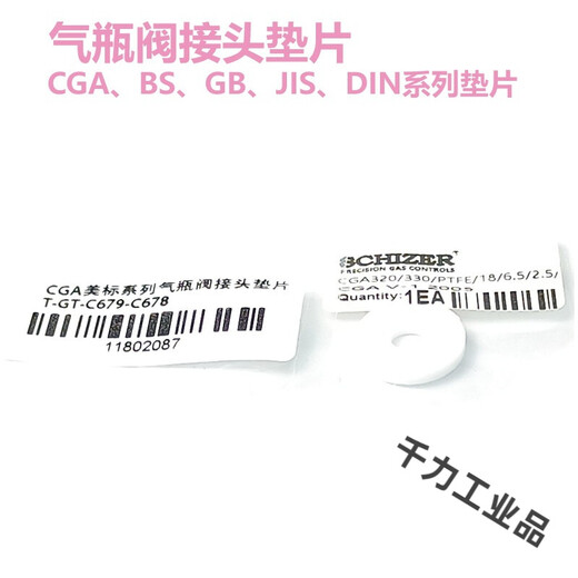 CGA170 180 320 330 580 660 670 678 679 JISW22 PTFE CGA320330垫片PTFE材质