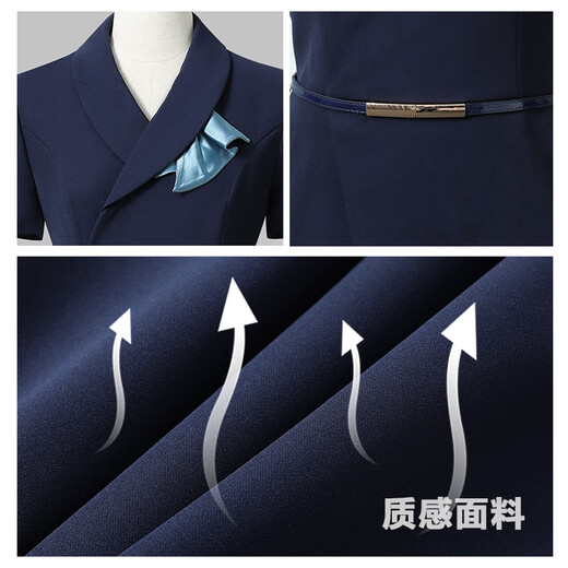 Weishipin summer professional wear small suit suit women's temperament jewelry hotel front desk work clothes beauty salon sales work clothes hidden youth autumn and winter style suit + pants L
