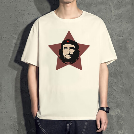 熊司令切格瓦拉t恤 主义周边短袖衣服夏季t桖班服男 黑色 d4867 切格瓦拉 XS 75-95斤