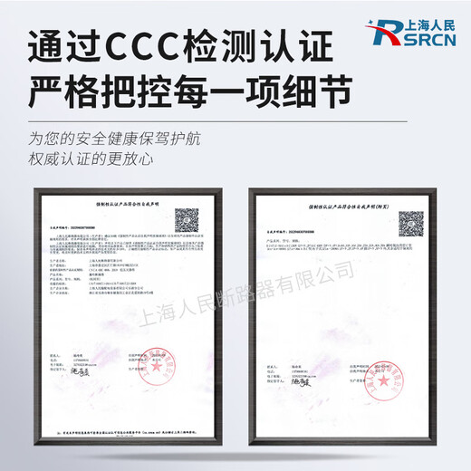 SRCN上海人民DZ15空气开关2P220V100A家用闸刀开关3P三相380V63A 40A 3P 380V 100A