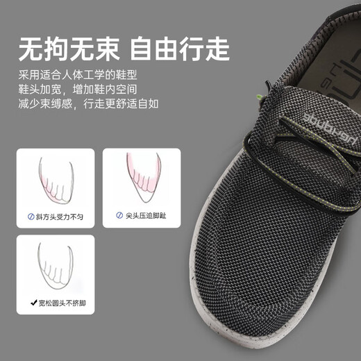 heyDude都德2023新款帆布鞋男百搭潮流休闲鞋软底舒适懒人一脚蹬 112253299 39