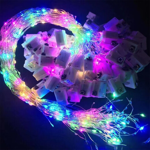 Yuanbo LED light string small white box light string lighting three-speed adjustable outdoor copper wire light strip 3 meters warm color (shipped from Beijing warehouse)
