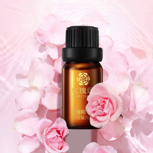 Rose Ode Zhigang's Rose Essence Oil Facial Massage Compound Essential Oil Firms, Moisturizes, and Delicates Water Oil and Tonifies Women Rose Ode Rose Essence Oil 10ml