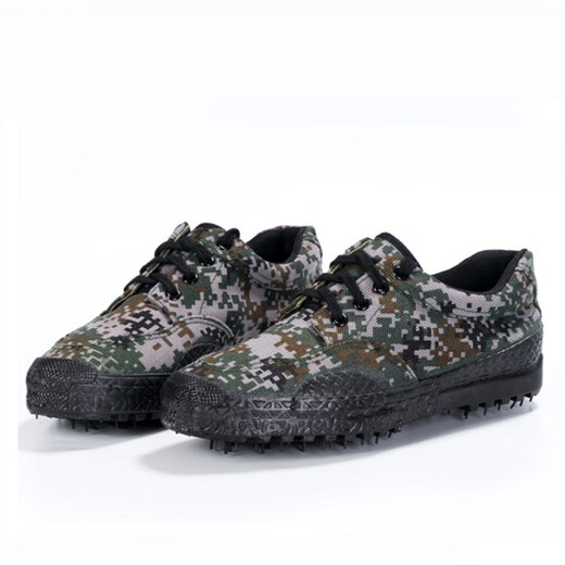 Ludun 3520 Jiefang Schuhe Sommer Camouflage Schuhe Herren Top Frühlings- und Herbst -Trainingschuhe Bauweite Arbeitsschutzschuhe Outdoor Sport Tarnschuhe Wüste Camouflage 41