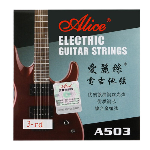 Alice E-Gitarrenschnur Set 6 Electronic Guitar String Set [für Anfänger empfohlen] E-Gitarre 1-6 String-Set