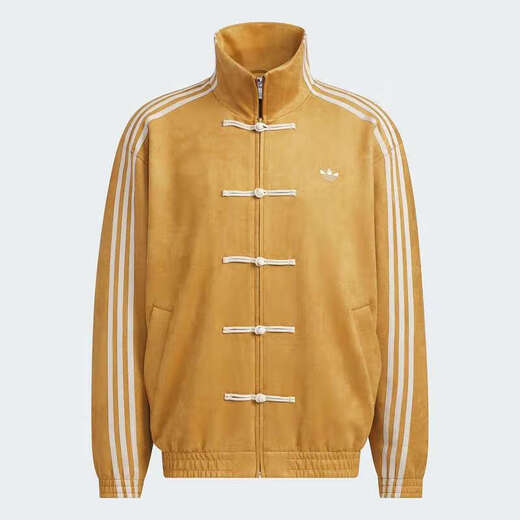 阿迪达斯 （adidas）三叶草外套男装女装夏季新款防风运动服时尚休闲立领夹克JV9256 JZ9926岩层青铜色 中式唐装汉服 S