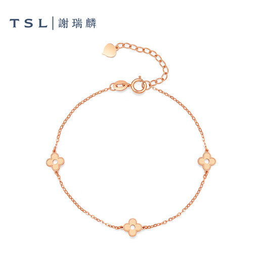 Xie Ruilin (TSL) 18K gold bracelet lucky flower shaped gold hand jewelry for women BE784