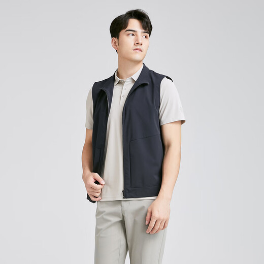 雅戈尔（YOUNGOR）男士背心春夏青年男夹克马夹背心商场同款 藏青 L 175/96A