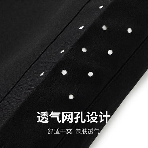 Dances with Wolves, quick-drying, fashionable and versatile, breathable, stretchy and comfortable, men's casual elastic shorts 001 black 52/L