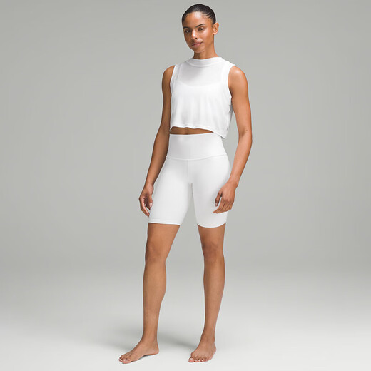 Lululemon丨Flow Y women's sports two-in-one short vest LW1CMYS white S /6