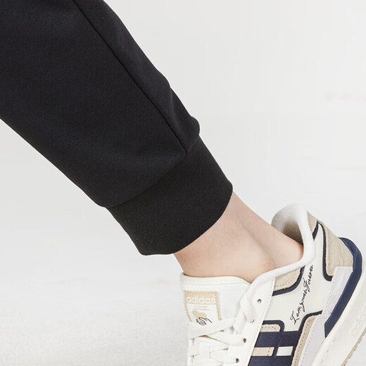 阿迪达斯 （adidas）女裤子2025春季新款运动裤跑步出行舒适休闲裤子收口小脚长裤 IA5009黑色 S
