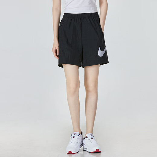 耐克（NIKE）女装运动套装25夏新款舒适透气短袖T恤休闲宽松梭织五分裤两件套 休闲T恤+宽松五分裤 L
