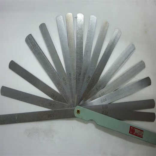 Feeler gauge single piece feeler gauge piece thickness 0.02-1.0mm spring steel gap gauge feeler gauge piece length 100mm-300 100 length 0.02