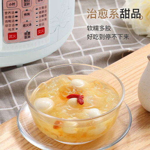 Tianji (TONZE) large capacity electric stew pot 6.8L ceramic fully automatic heat preservation timer soup cooking porridge pot electric casserole household commercial extra large size 68MD 6~15 people 6.8L