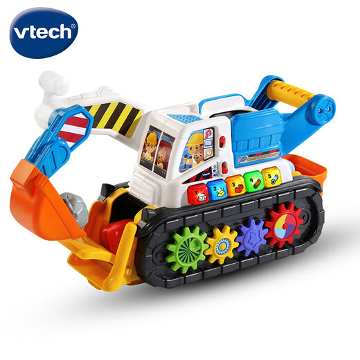 伟易达（Vtech）儿童玩具 趣味挖掘机 挖土机齿轮工地工程车 2-5岁男孩生日礼物