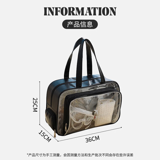 ZKHE游泳包干湿分离防水包大容量旅行沙滩包瑜伽收纳包健身洗漱温泉包 【粉色】干湿分离带独立鞋仓 超大容量，防水防潮