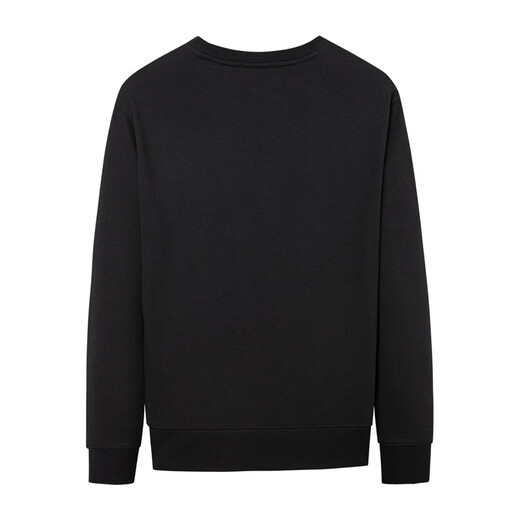 Dances with Wolves Velvet Sweatshirt Men's Autumn and Winter National Fashion Pattern Versatile Thick Sweatshirt Men's Top Black Velvet XL