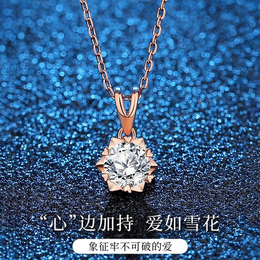 Shlessler Luxury Jewelry Chinese Valentine's Day Gift Necklace Women's High-end Jewelry New Style Birthday Pendant for Girlfriend (Brand Gift Box + SF Express) Snowflake Necklace