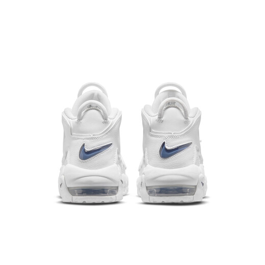 耐克（NIKE）官方男女童UPTEMPO大童运动鞋缓震部分皮面个性DH9719 100白/深藏青/白/深藏青 38