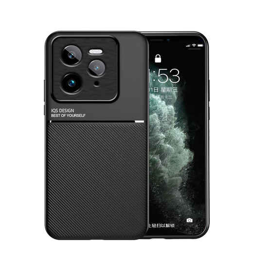 白影目适用真我gt7pro手机壳商务奢华realmeGT7pro保护套全包防摔RMX5010新款车载磁吸皮纹realme真我GT7 【摩纹黑】 realme真我 GT7 Pro