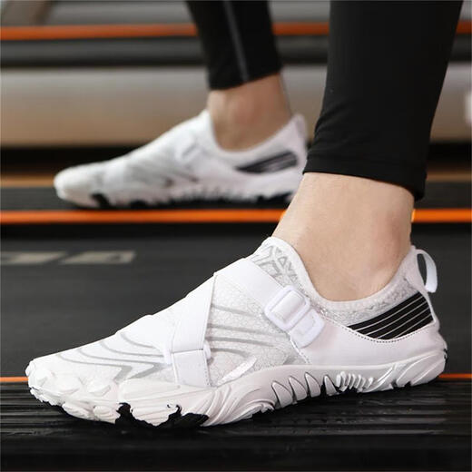 Han Shanying indoor gym comprehensive training shoes for men and women squat deadlift shoes weightlifting jump rope shoes treadmill yoga shoes white 1008 classic lightweight non-slip 35 fitness shoes