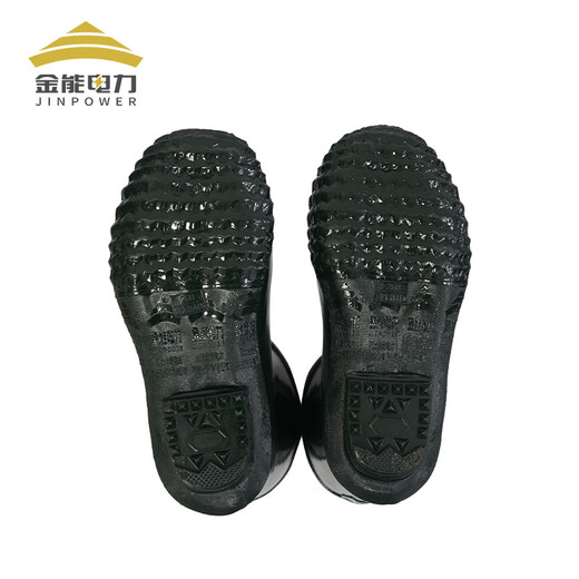 Jinneng Electric Power 35kv high voltage insulated boots anti-shock rubber boots electrician protective insulated shoes power safety labor protection shoes mid-tube size 44