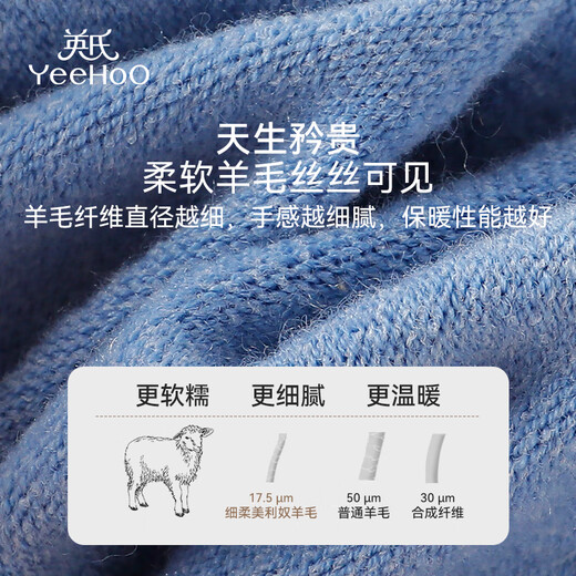 YEEHOO children's socks contain wool, thickened and velvet, warm and contrasting colors, autumn and winter socks for boys and girls, plus high cotton socks, 3 pairs M