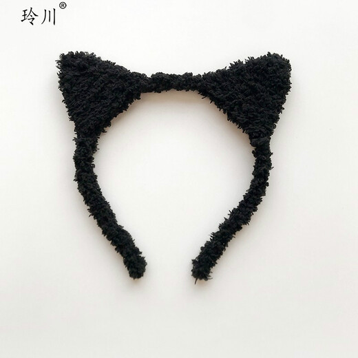 Korean hair accessories cute cat headband plush sweet cat ears hair accessories face wash hairband headband headband black cat ears headband