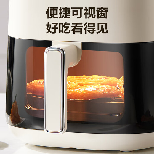 SUPOR air fryer does not require turning, fully automatic for home use, visible 5L large capacity, steam tender, fried, grilled and fried all in one, no turning required fryer KD50D812A