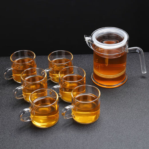 Chenbu warm glass teapot single pot tea set filter liner set tea tray tea set black tea snow chrysanthemum cup tea cup pot 7-character glass teapot 300ml