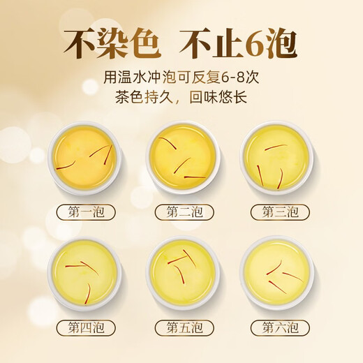 歌狮坦伊朗藏红花精选优质番红花全红长丝泡水养身茶 当季新花 送礼佳选 黑金轻奢礼盒6g