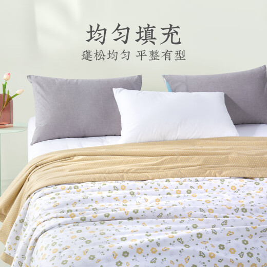 Yuanmeng pure cotton washable summer quilt air-conditioned quilt single pure cotton thin quilt machine washable summer cool quilt student home quilt Shancha 150x215CM