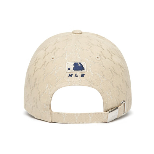 Mlb letra bordado logo algodón de béisbol béisbol pareja estilo beige b (única talla) caja de regalo