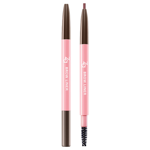 Ji Rui (ZA) natural brown soft core eyebrow pencil 0.17g long-lasting, waterproof, sweat-proof and smudge-proof double-ended Christmas gift